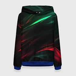 Женская толстовка Dark red and green