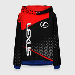 Толстовка-худи женская Lexus - red sportwear, цвет: 3D-синий
