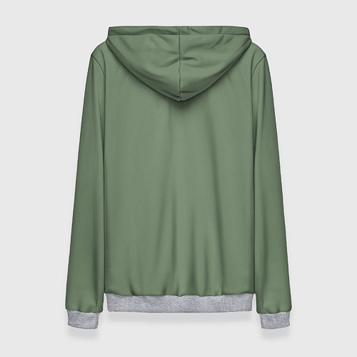 Женская толстовка Защитный хаки / 3D-Меланж – фото 2