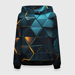 Женская толстовка Объемные частицы с подсветкой