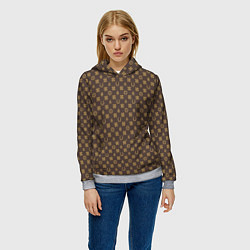 Толстовка-худи женская Максимальная удача, цвет: 3D-меланж — фото 2