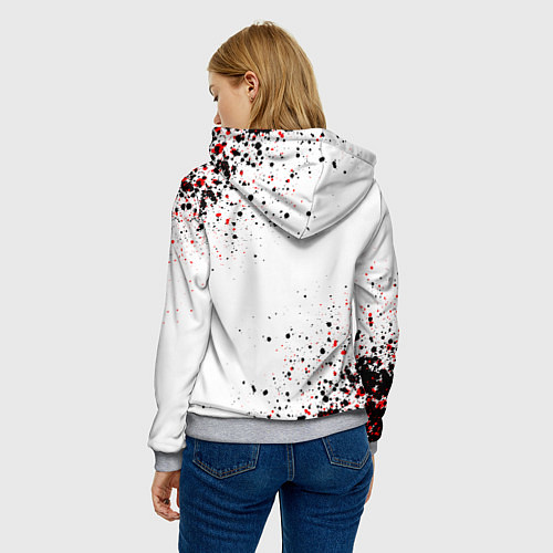 Женская толстовка Два самурая / 3D-Меланж – фото 4