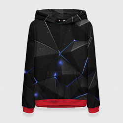 Женская толстовка Black geometry texture