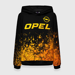 Женская толстовка Opel - gold gradient: символ сверху