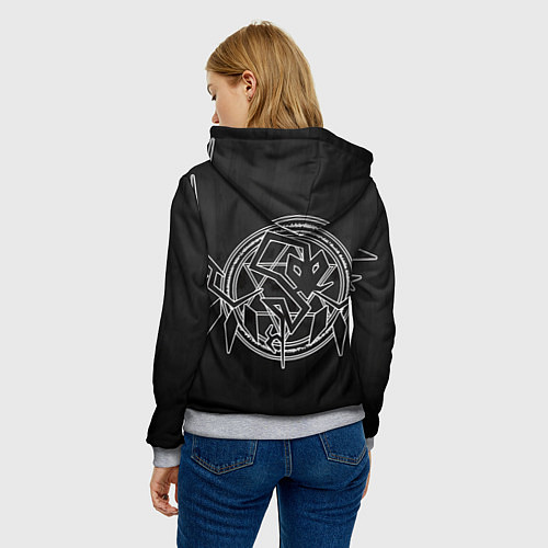 Женская толстовка Touhou Project Эмблема Фландр Скарлет / 3D-Меланж – фото 4