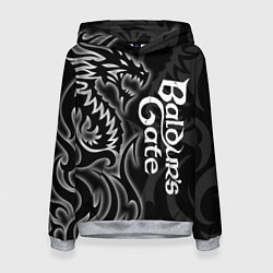 Женская толстовка Балдурс гейт 3 - черный дракон