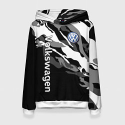 Женская толстовка Фольцваген - белый камуфляж