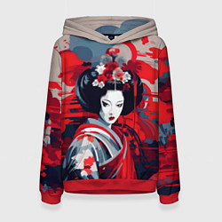 Женская толстовка Geisha vector style