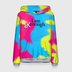 Толстовка-худи женская I Am Kenough Tie-Dye, цвет: 3D-меланж