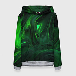 Женская толстовка Зеленые разводы