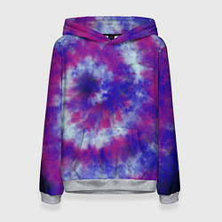 Толстовка-худи женская Tie-Dye дизайн, цвет: 3D-меланж