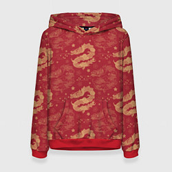 Женская толстовка The chinese dragon pattern