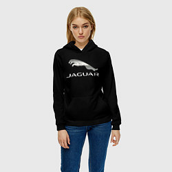 Толстовка-худи женская Jaguar sport brend, цвет: 3D-черный — фото 2