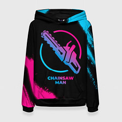 Женская толстовка Chainsaw Man - neon gradient