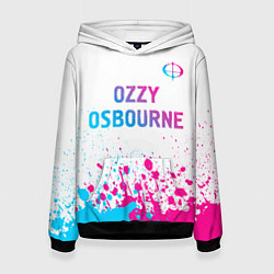 Женская толстовка Ozzy Osbourne neon gradient style: символ сверху