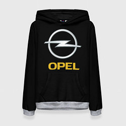 Толстовка-худи женская Opel sport car, цвет: 3D-меланж