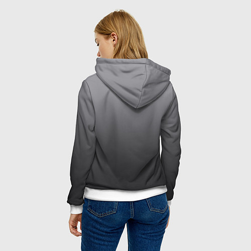 Женская толстовка Dark butterfly / 3D-Белый – фото 4