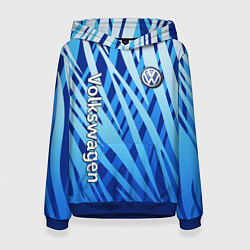 Женская толстовка Volkswagen - синий камуфляж