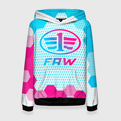 Женская толстовка FAW neon gradient style