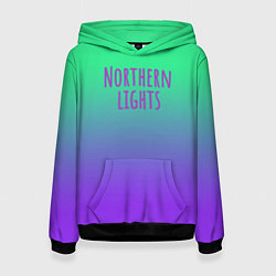 Женская толстовка Northern lights gradient