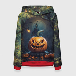 Женская толстовка Праздничная хэллоуинская тыква