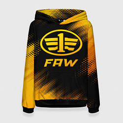 Толстовка-худи женская FAW - gold gradient, цвет: 3D-черный