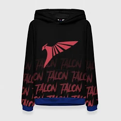 Толстовка-худи женская Talon style, цвет: 3D-синий