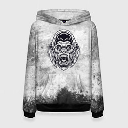 Женская толстовка Texture - разозленная горилла