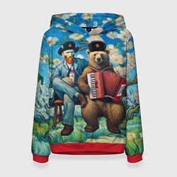 Женская толстовка Русский медведь Винсента Ван Гога