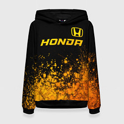 Женская толстовка Honda - gold gradient посередине