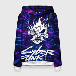 Женская толстовка Cyberpunk 2077: samurai blue