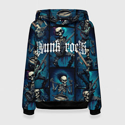 Женская толстовка Punk rock от скелетов