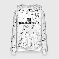 Женская толстовка The Neighbourhood glitch на светлом фоне посередин