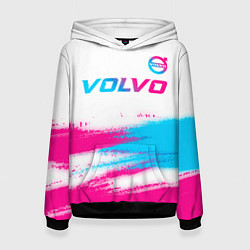 Женская толстовка Volvo neon gradient style посередине