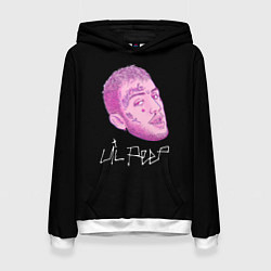 Толстовка-худи женская Lil Peep rip 21, цвет: 3D-белый