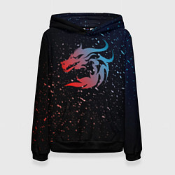 Женская толстовка Дракон млечный путь