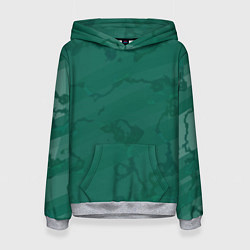 Женская толстовка Серо-зеленые разводы