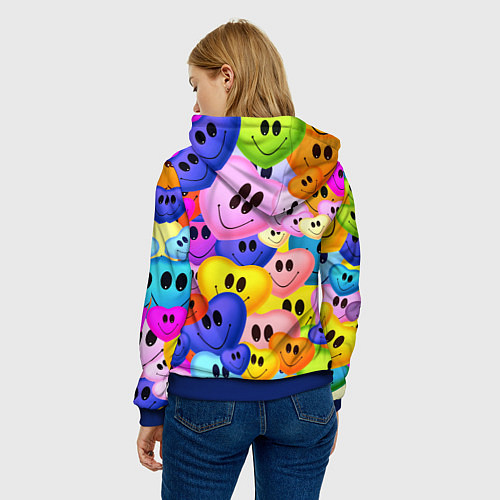 Женская толстовка Улыбка любви / 3D-Синий – фото 4