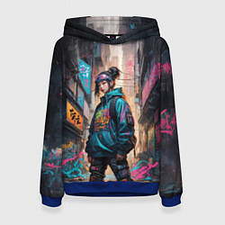 Женская толстовка Японская девушка в худи