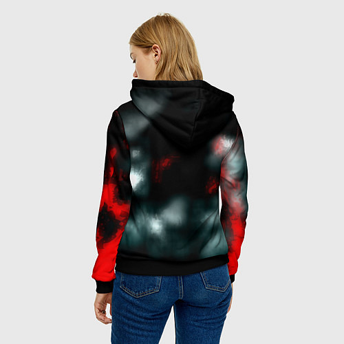 Женская толстовка Dead by daylight horror / 3D-Черный – фото 4