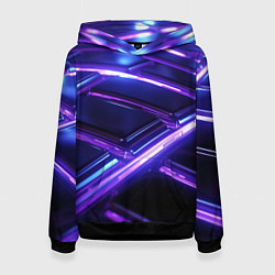 Женская толстовка Фиолетовые неоновые плиты