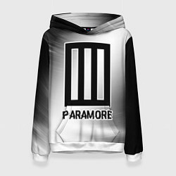 Женская толстовка Paramore glitch на светлом фоне