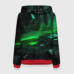 Женская толстовка Глубина зеленого абстракта