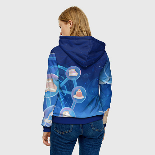 Женская толстовка Furina Genshin Impact / 3D-Синий – фото 4