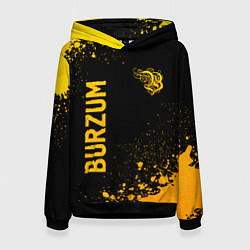Женская толстовка Burzum - gold gradient вертикально
