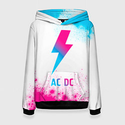 Женская толстовка AC DC neon gradient style