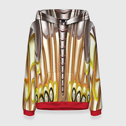 Женская толстовка Абстрактный рисунок по мотивам крыла бабочки