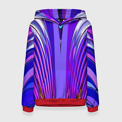 Женская толстовка Фиолетовые линии и полосы