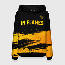 Женская толстовка In Flames - gold gradient посередине