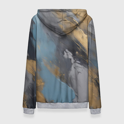 Женская толстовка Мазки краски - нейросеть / 3D-Меланж – фото 2